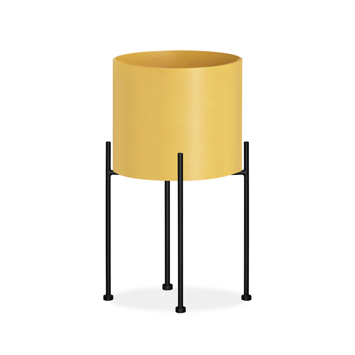 yellow plant pot with stand Buy Flower Ceramic Pots with Tall Metal Stand for Indoor & Outdoor Use